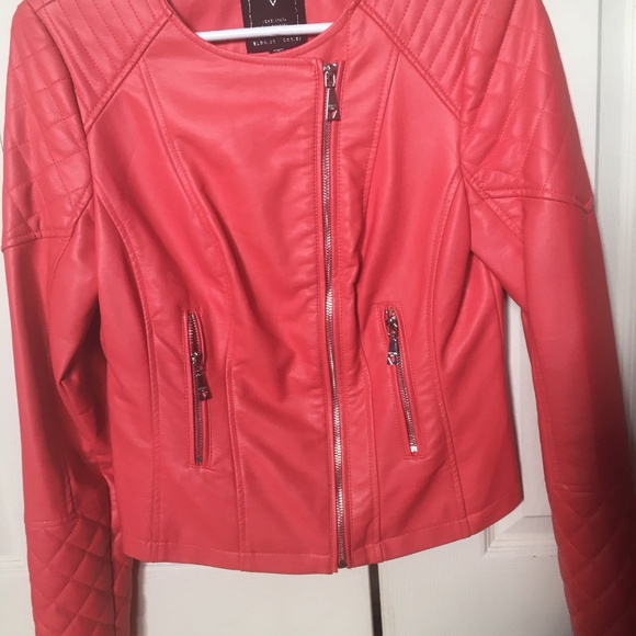 Guess Salmon faux leather jacket - Picture 4 of 4